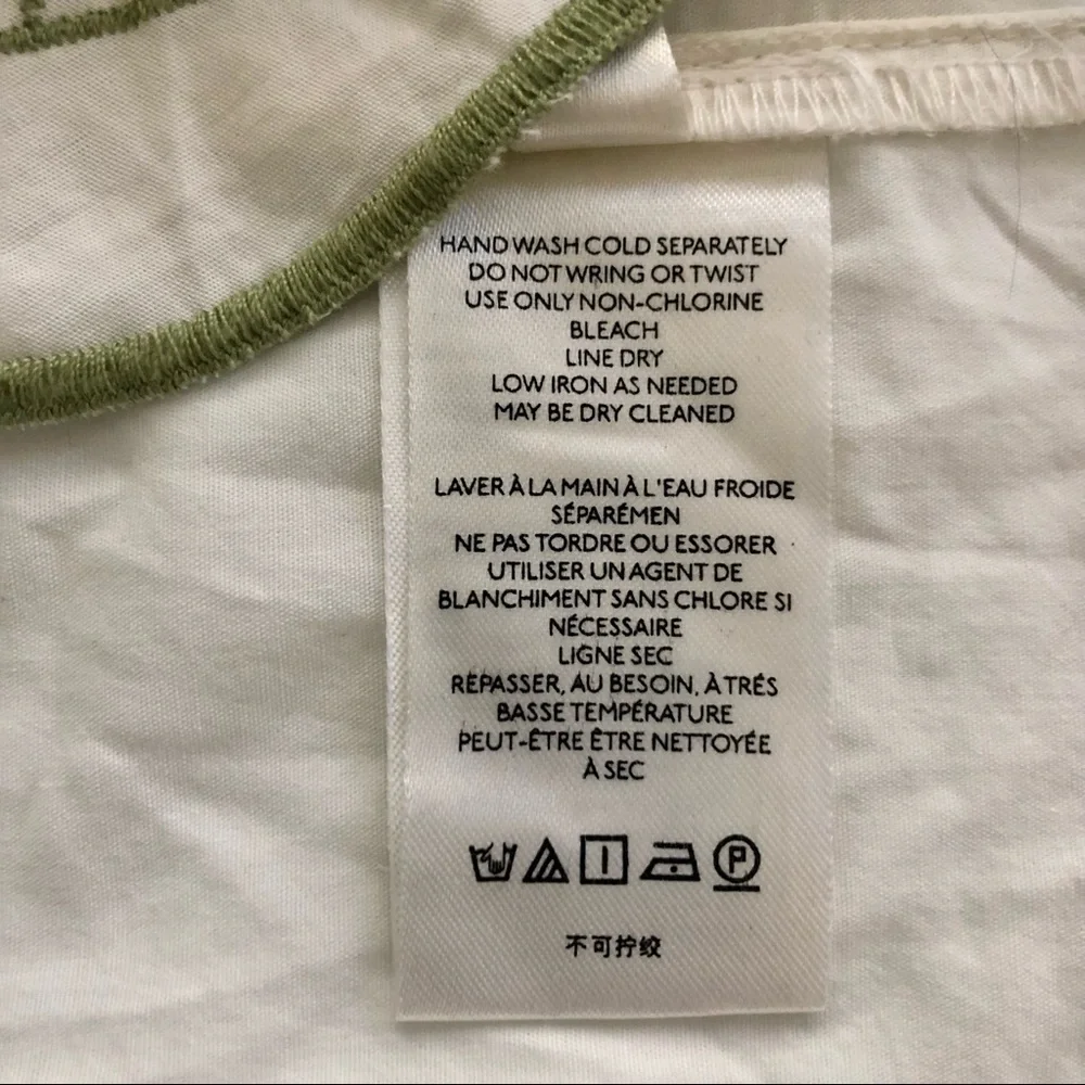 Anthropologie Puff-Sleeve Embroidered Blouse, M NWT